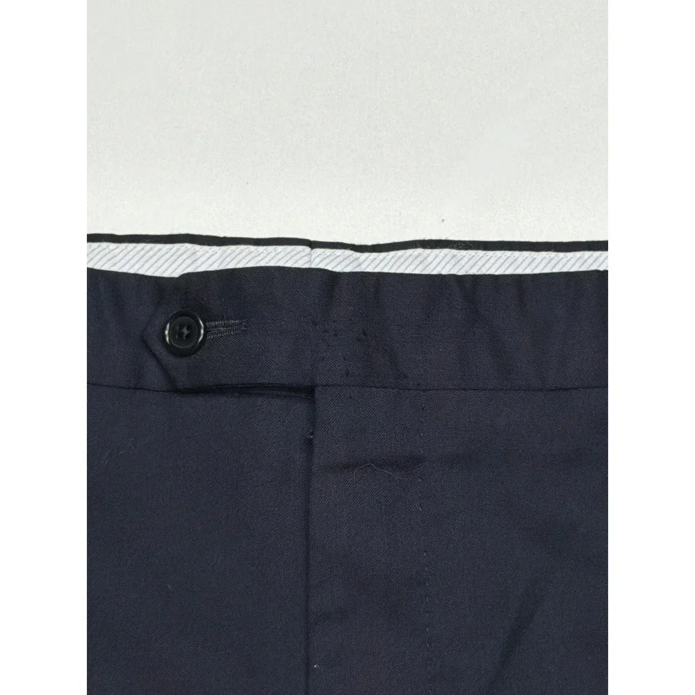 Men's Tailored Navy Blue Dress Pants Made in Italy Size 44‎ 27